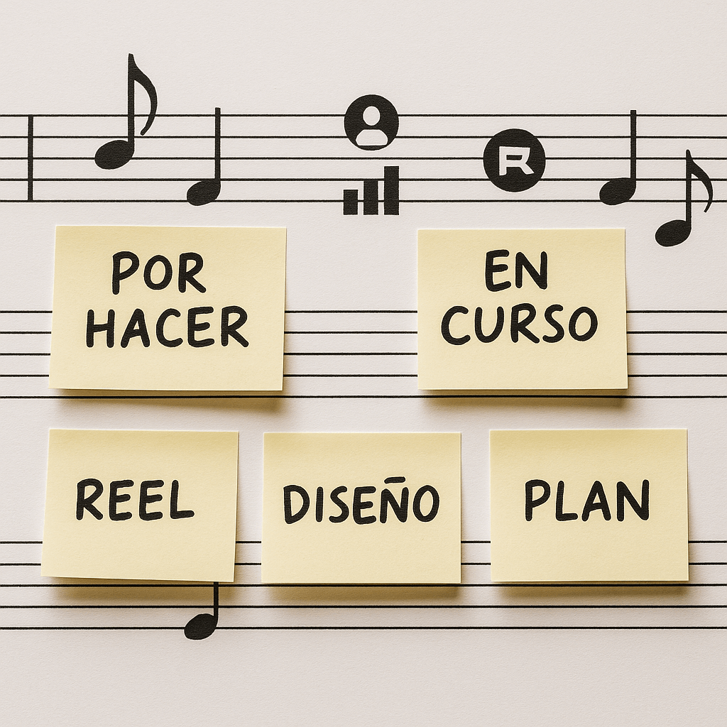 Partitura sinfonía marketing Kanban